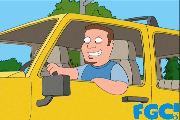 Family Guy hummer in traffic
